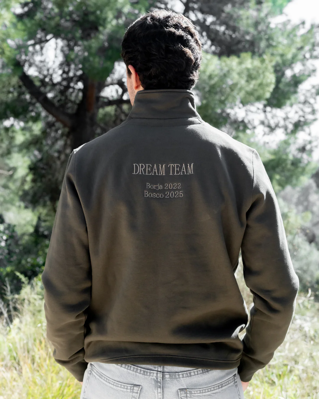 Pack bebé y adulto (zip) sudaderas personalizadas Dad y Mini (hasta 36 meses) - Image 5