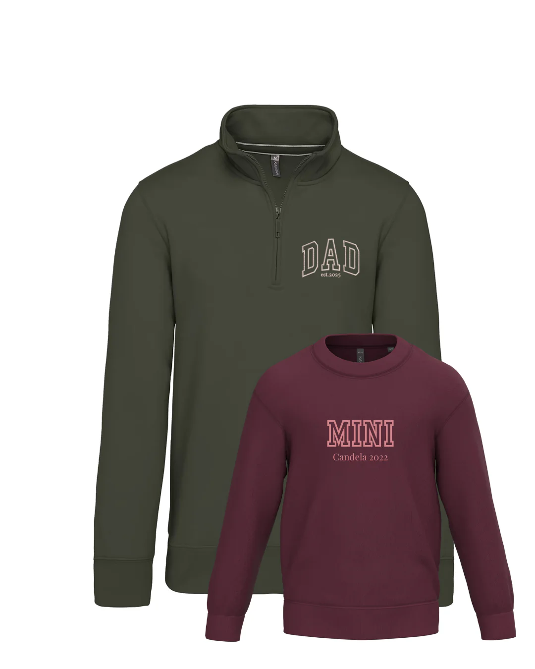 Pack niño y adulto (zip) sudaderas personalizadas Dad y Mini (desde 4 años) - Image 13