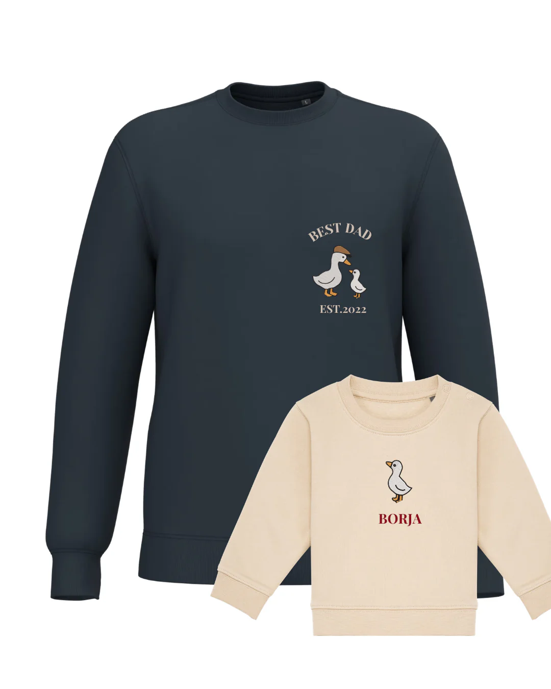 Pack bebé y adulto sudaderas personalizadas gansos (hasta 36 meses) - Image 11
