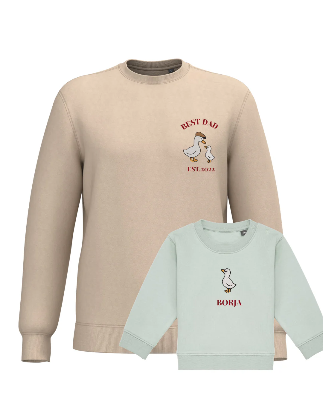 Pack bebé y adulto sudaderas personalizadas gansos (hasta 36 meses) - Image 14