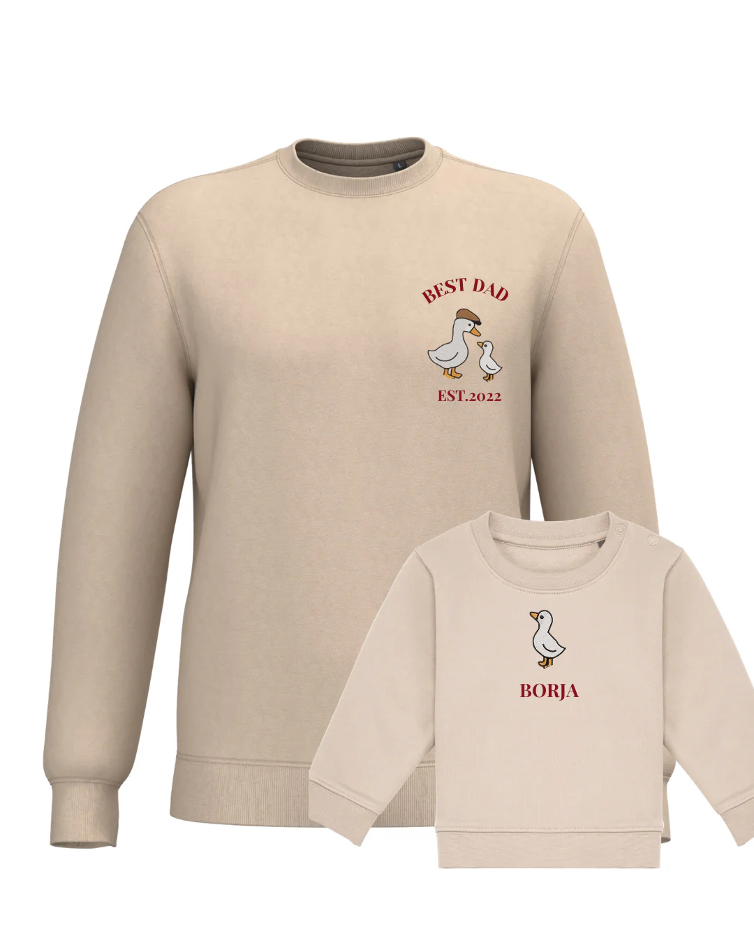 Pack bebé y adulto sudaderas personalizadas gansos (hasta 36 meses) - Image 16