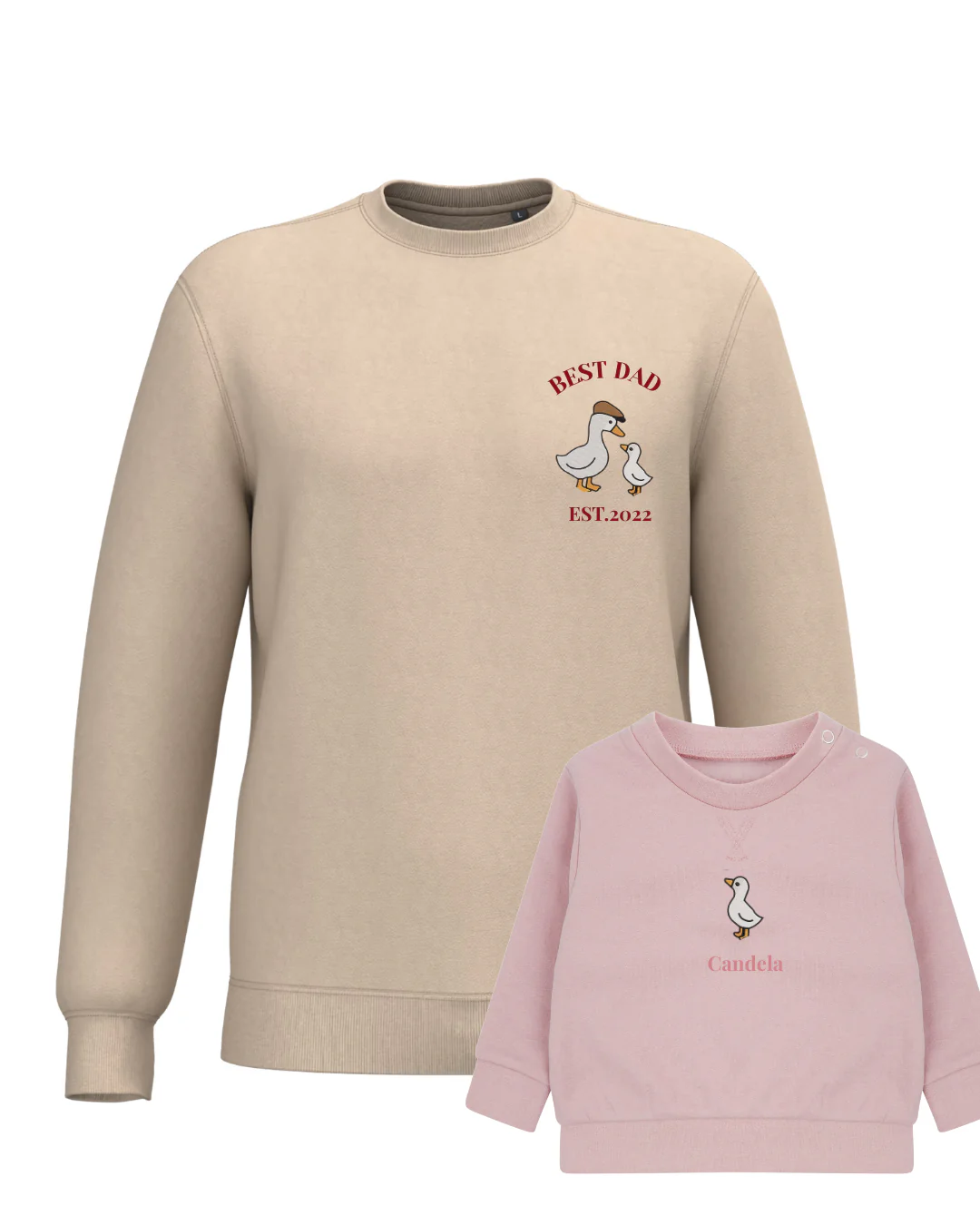 Pack bebé y adulto sudaderas personalizadas gansos (hasta 36 meses) - Image 17