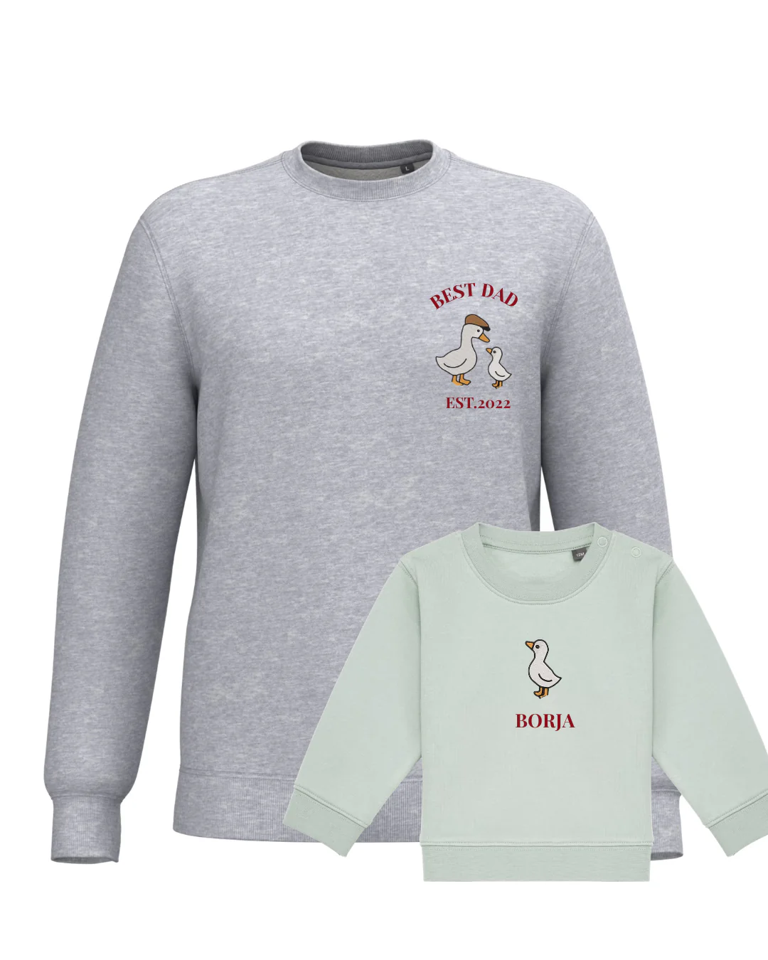 Pack bebé y adulto sudaderas personalizadas gansos (hasta 36 meses) - Image 19