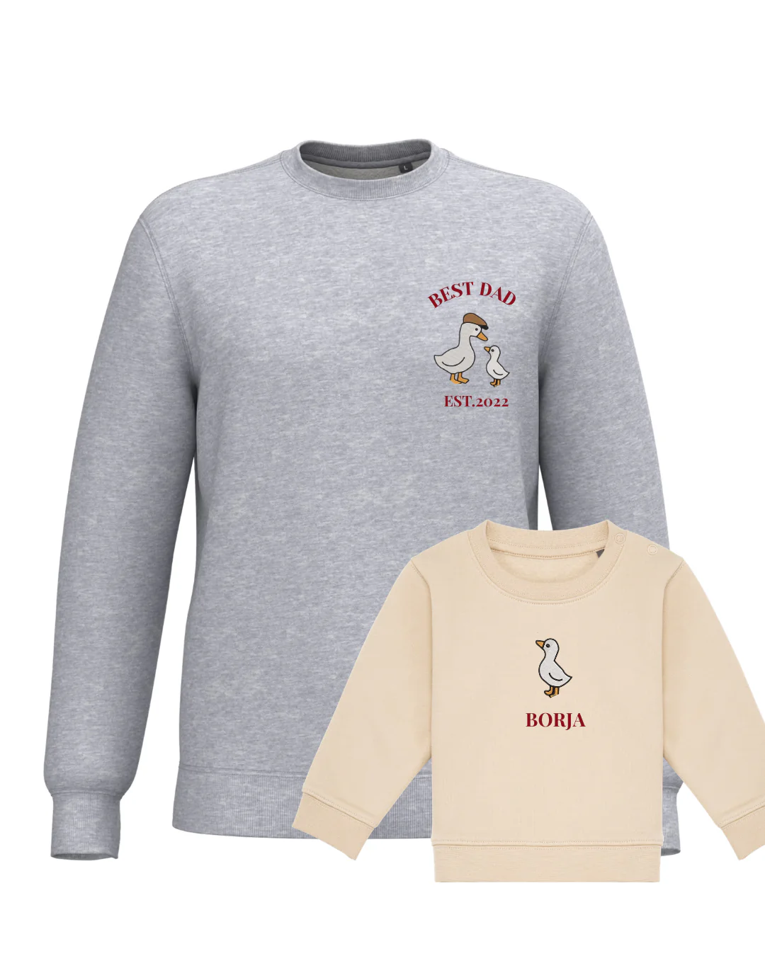 Pack bebé y adulto sudaderas personalizadas gansos (hasta 36 meses) - Image 21