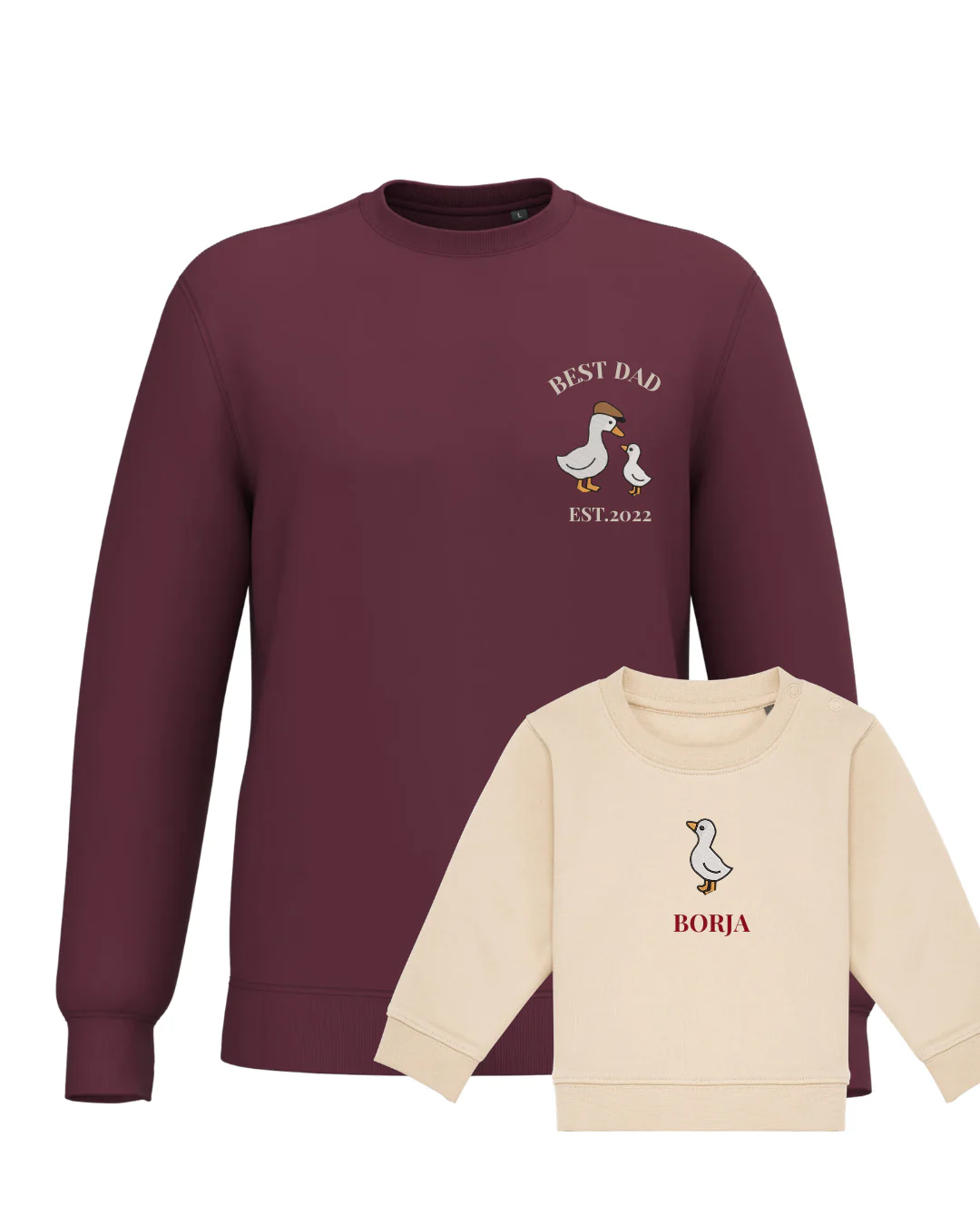 Pack bebé y adulto sudaderas personalizadas gansos (hasta 36 meses) - Image 26