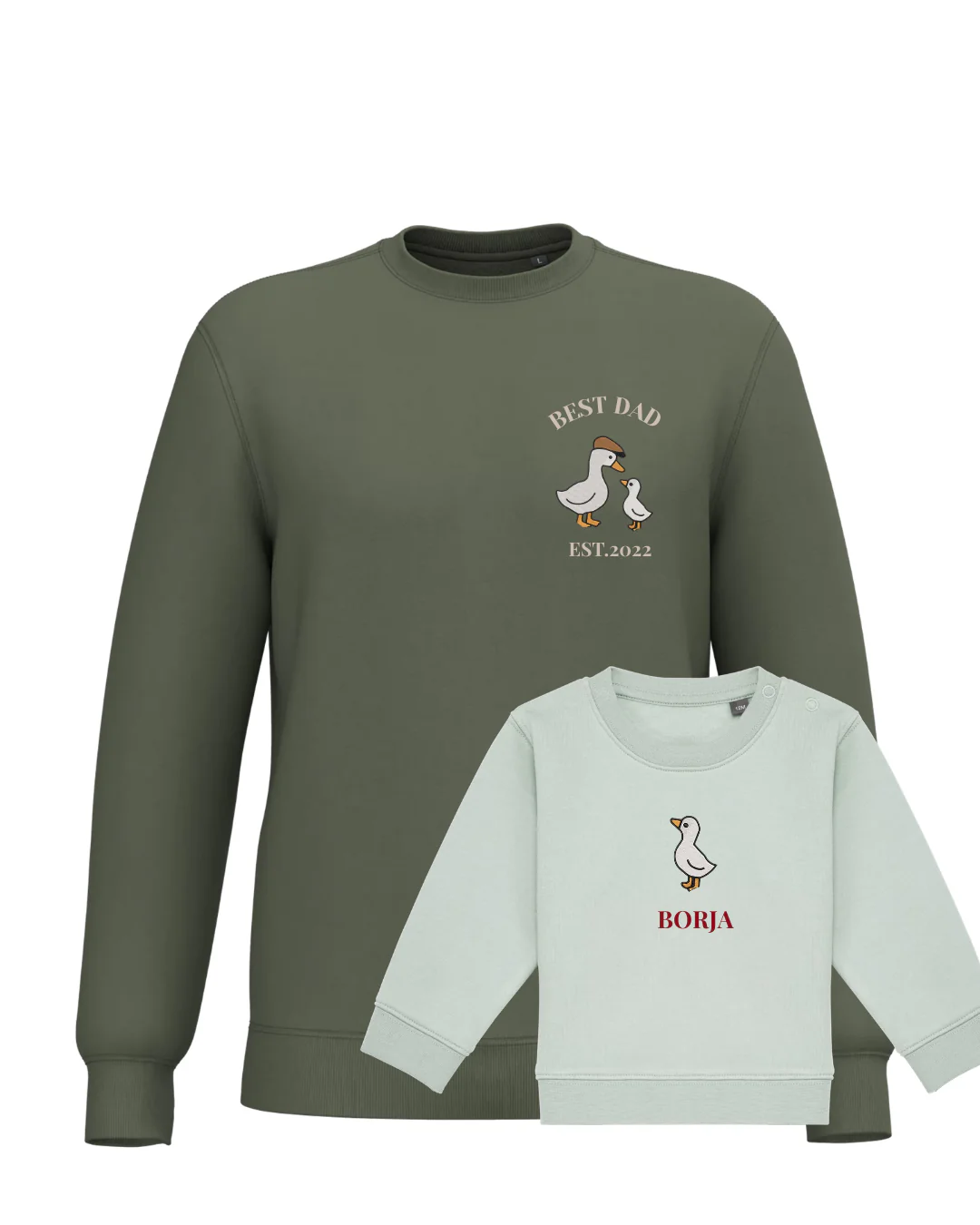 Pack bebé y adulto sudaderas personalizadas gansos (hasta 36 meses) - Image 29