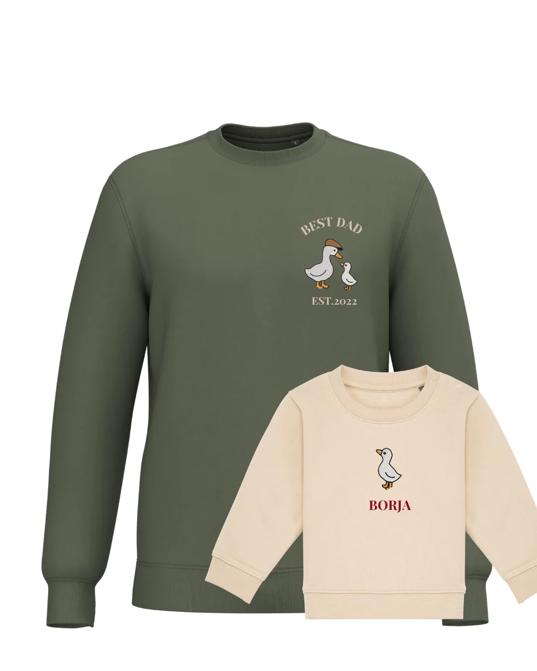 Pack bebé y adulto sudaderas personalizadas gansos (hasta 36 meses) - Image 31