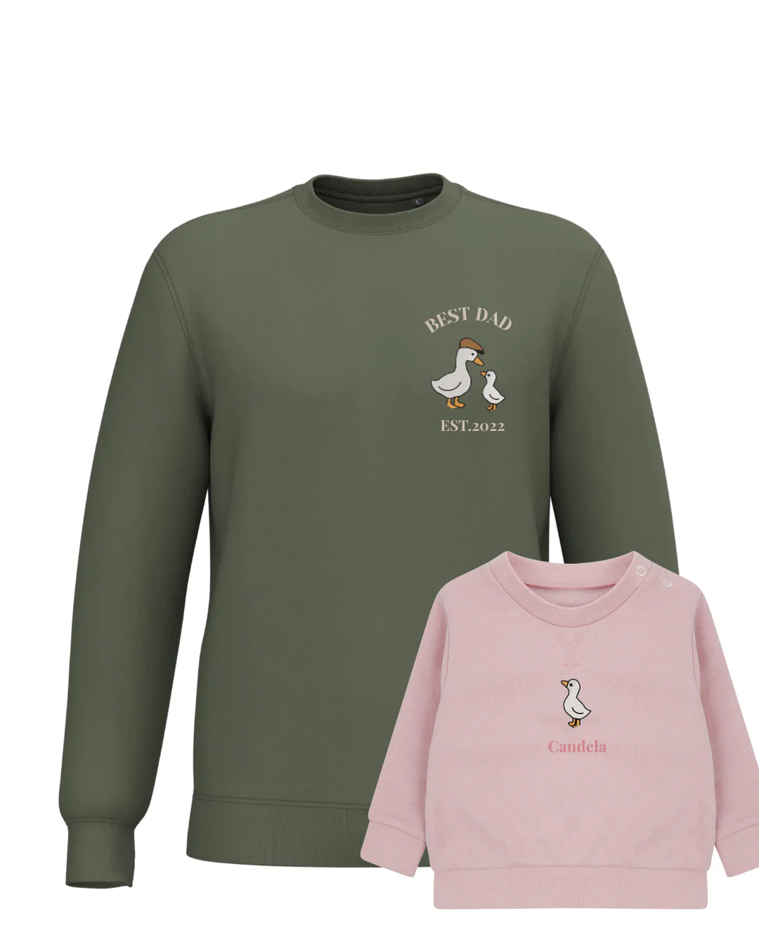 Pack bebé y adulto sudaderas personalizadas gansos (hasta 36 meses) - Image 32