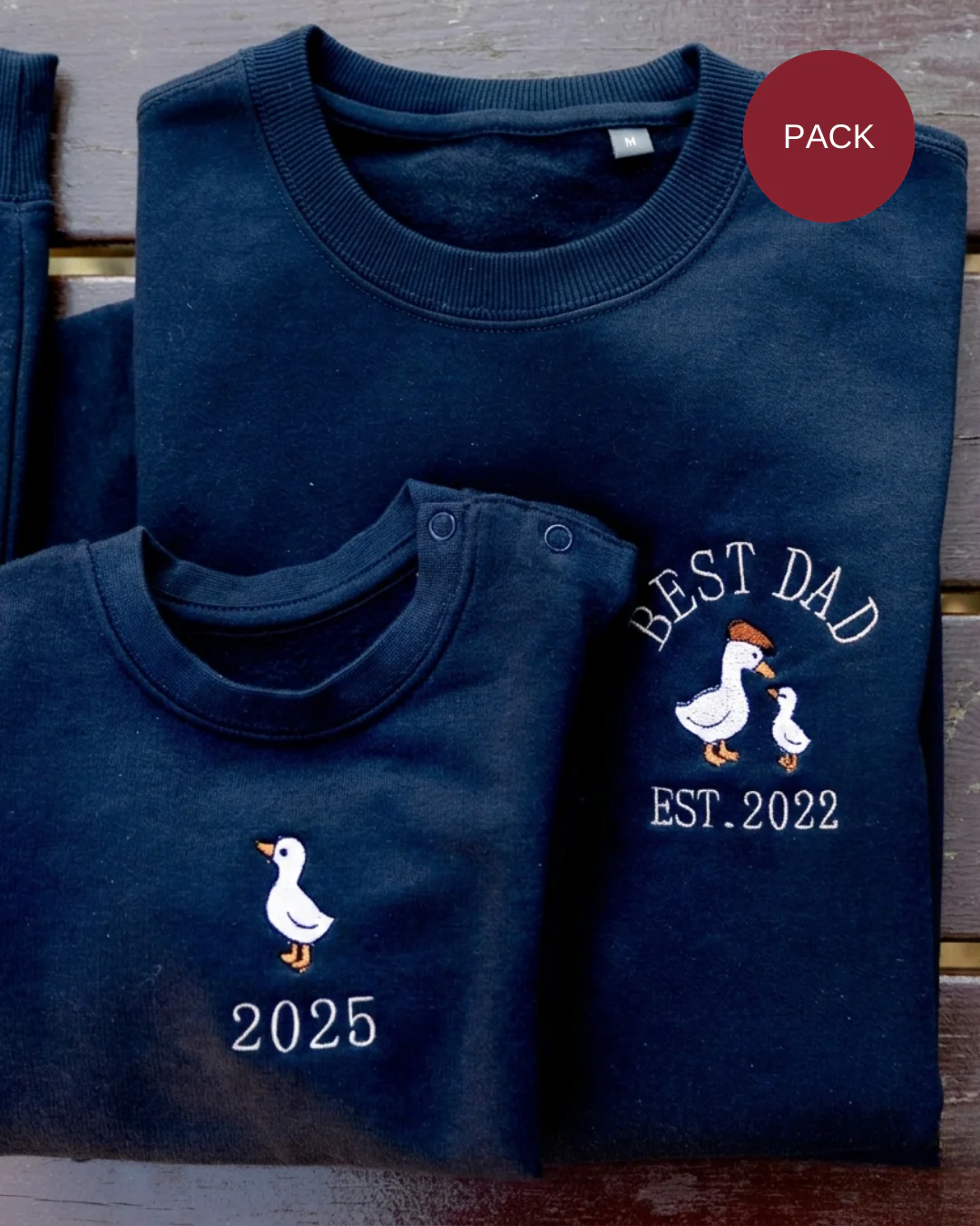 Pack niño y adulto sudaderas personalizadas ganso (desde 4 años)