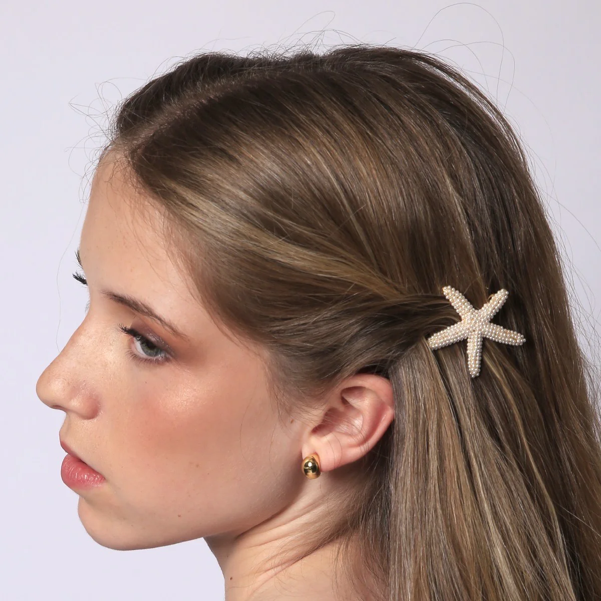 Pasador de pelo estrella de mar perlitas - Image 3