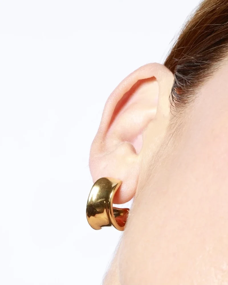 Pendientes Big Hoops Acero - Image 2
