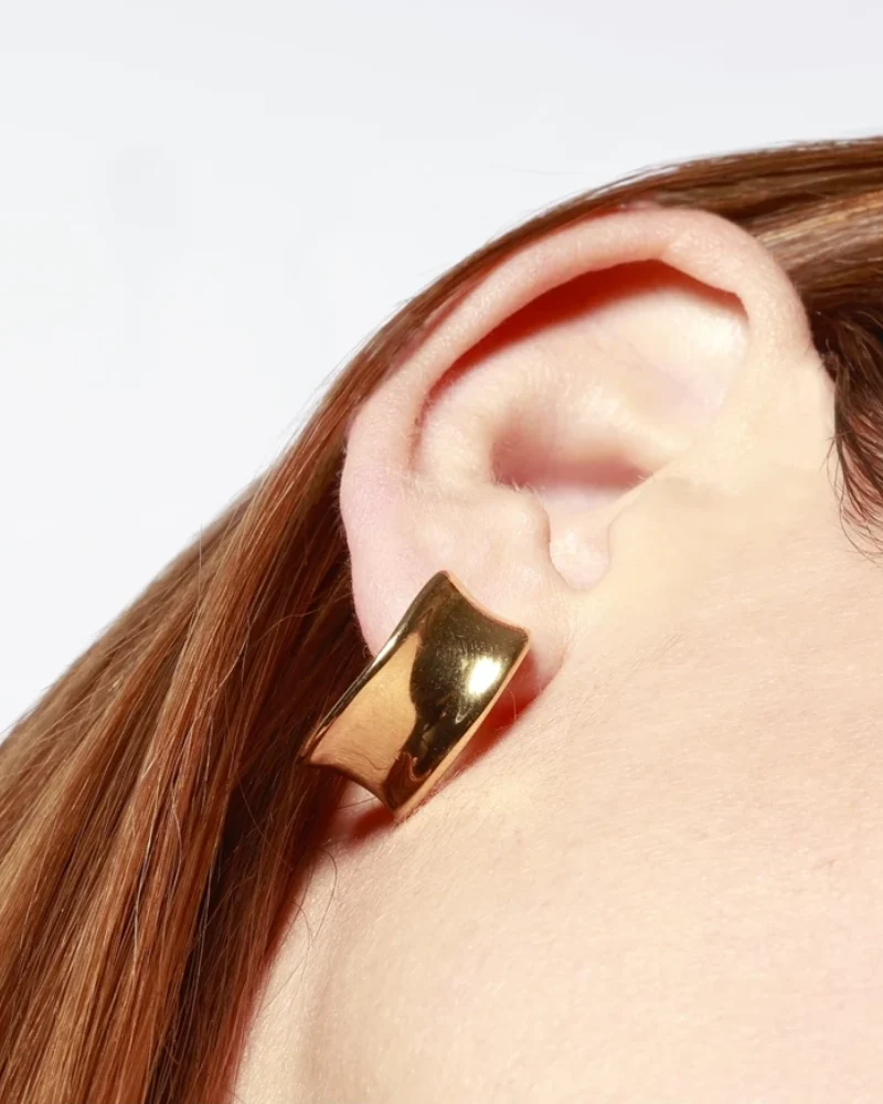 Pendientes Big Hoops Acero - Image 3