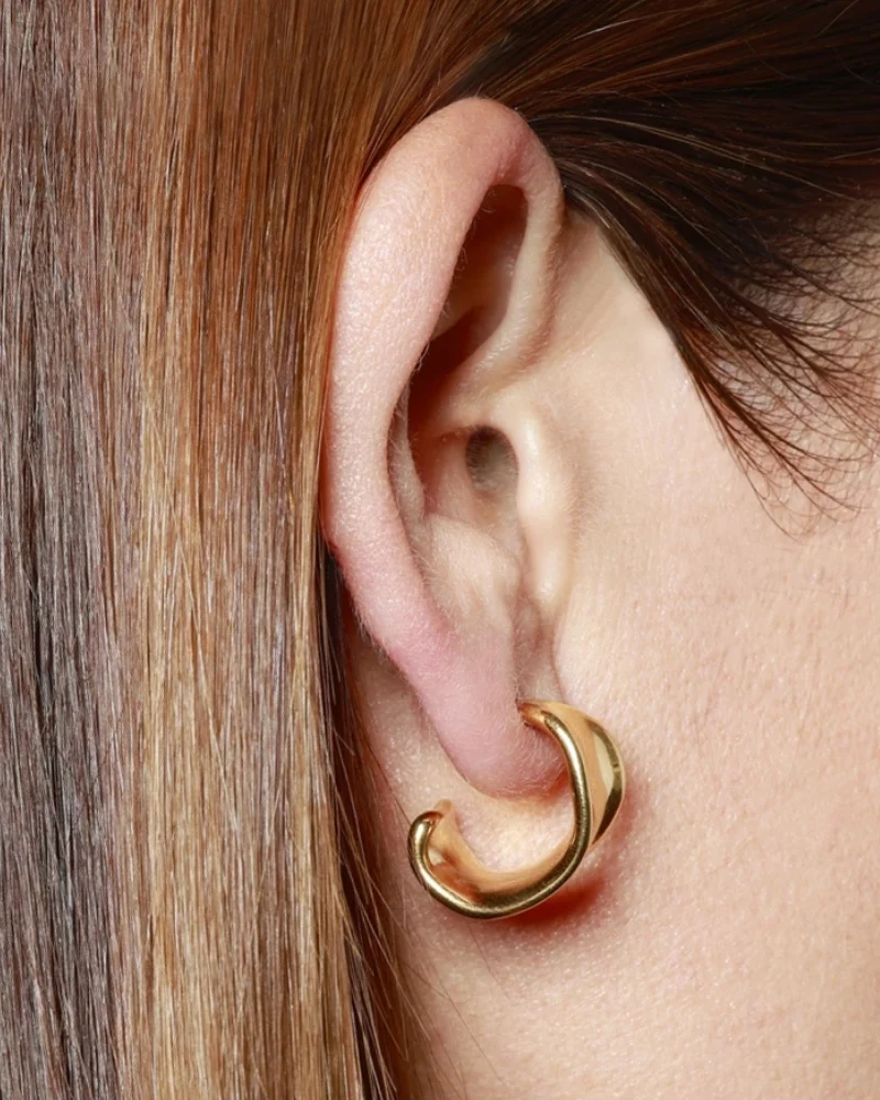 Pendientes Big Hoops Acero - Image 4
