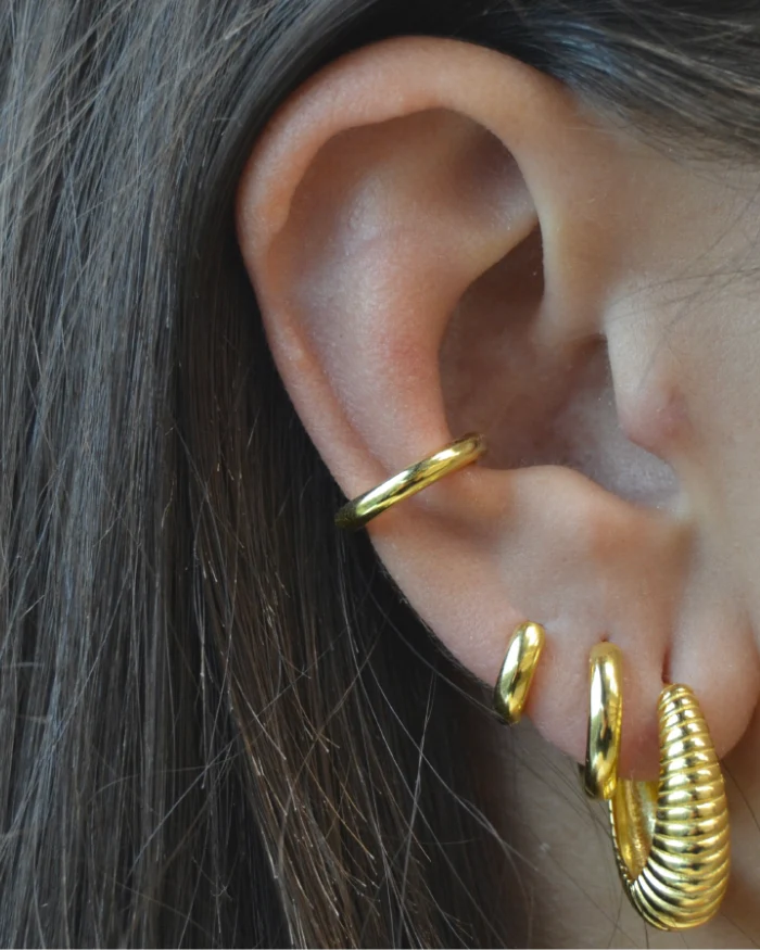 Pendientes Calipso Textured Silver - Image 2