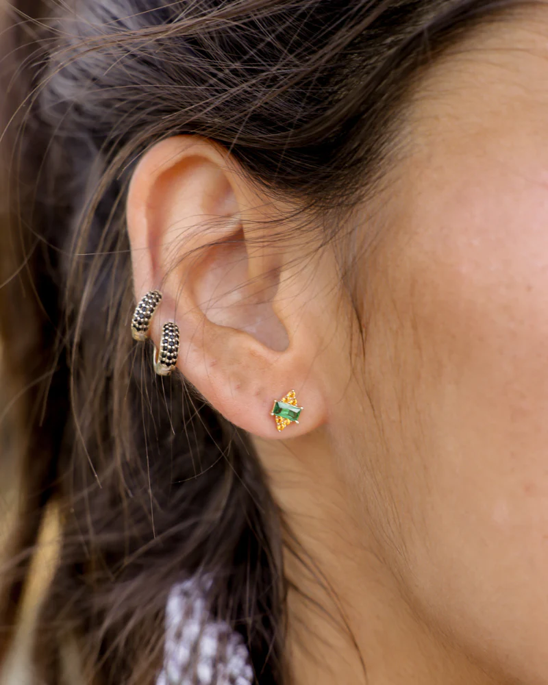 Pendientes Circonita verde - Image 2