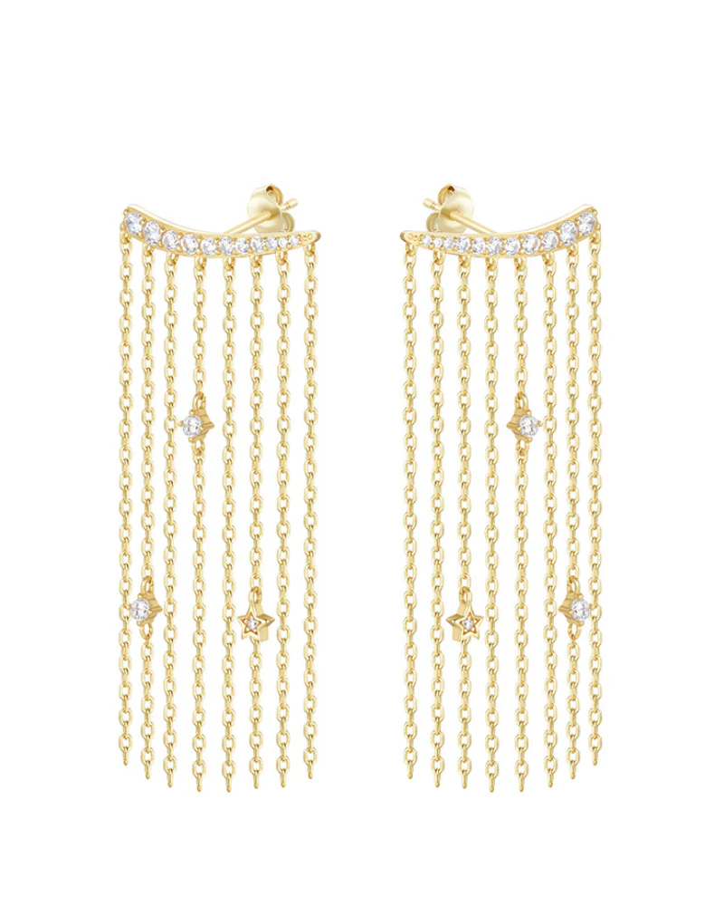 Pendientes Cortina Shine