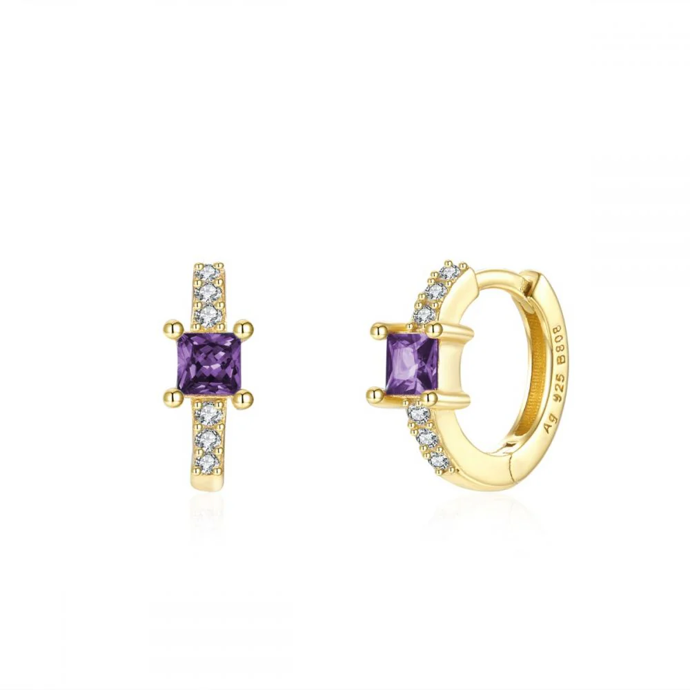 Pendientes Cristall Amatista