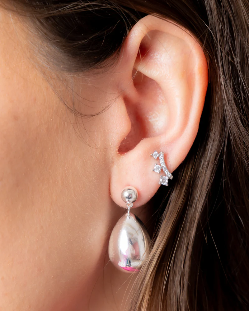 Pendientes Drop Old Money Silver - Image 3