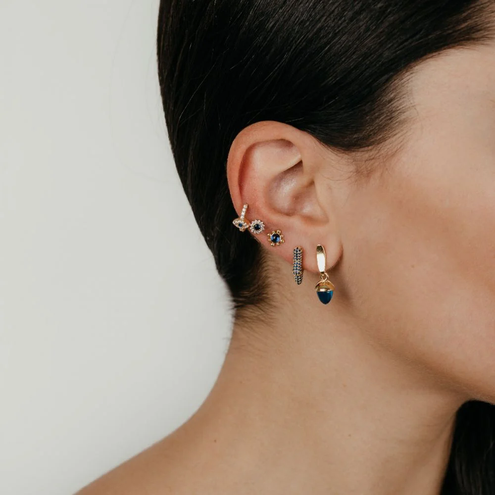 Pendientes flor amatista - Image 2