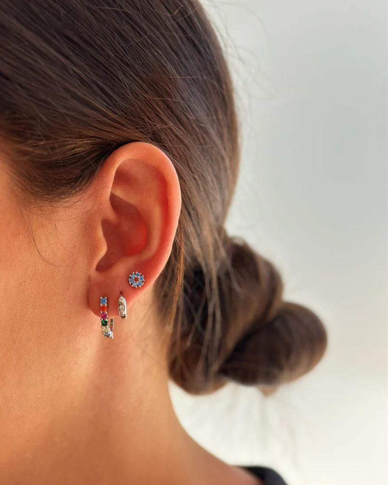 Pendientes gancho iris Silver - Image 2