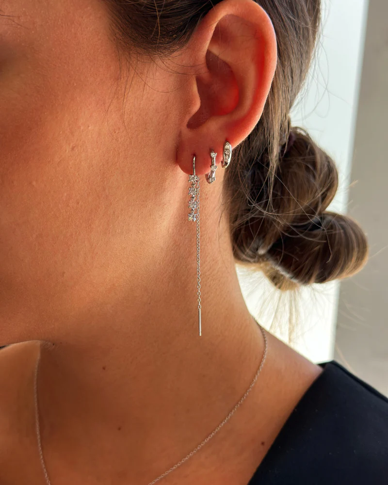 Pendientes long Shine Silver - Image 2