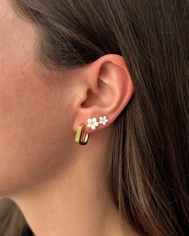 Pendientes Margarita mini Silver - Image 2