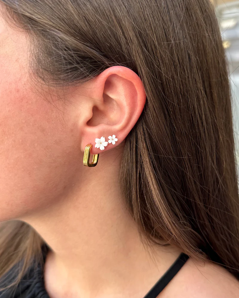 Pendientes Margarita mini Silver - Image 3