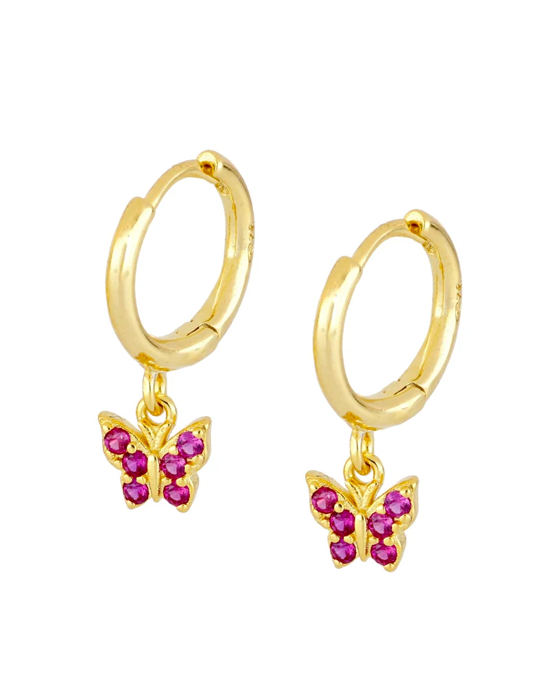 Pendientes mini Butterfly Pink