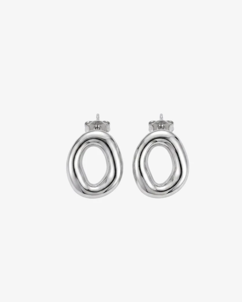 Pendientes mini round silver