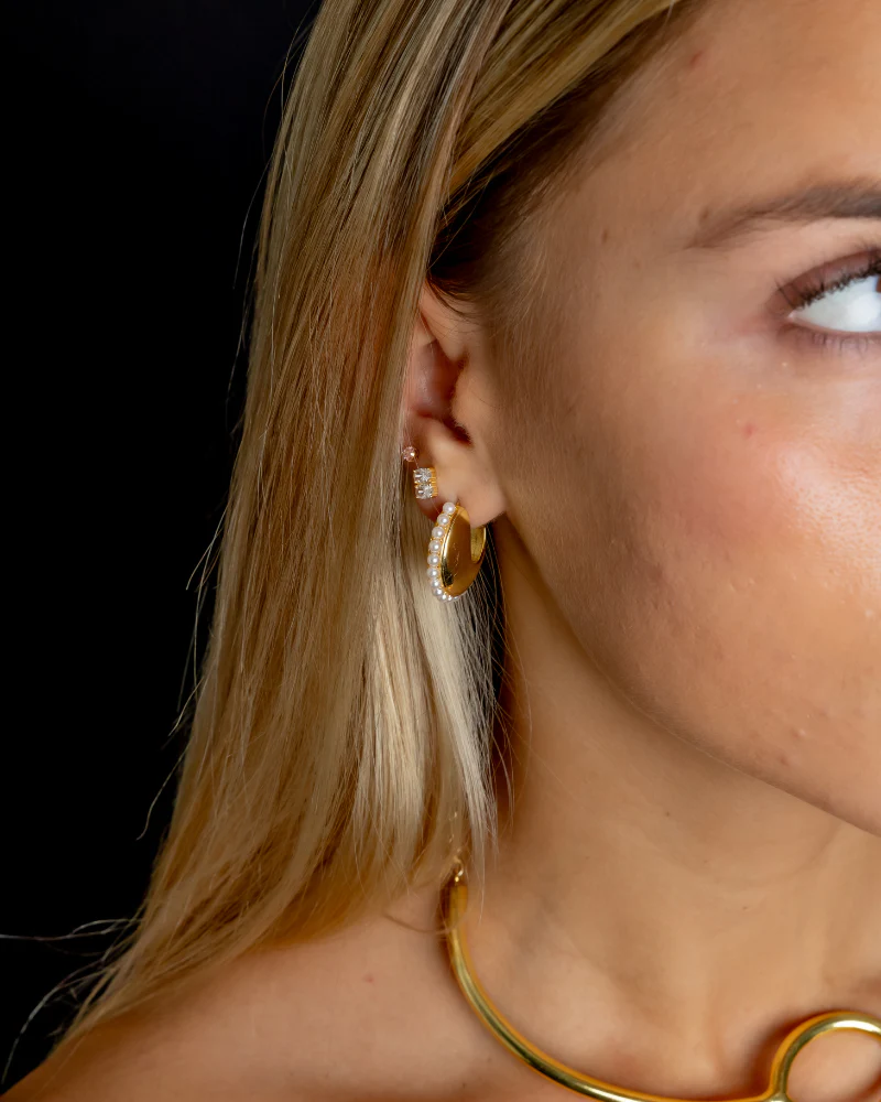 Pendientes Oval perlas Silver - Image 4