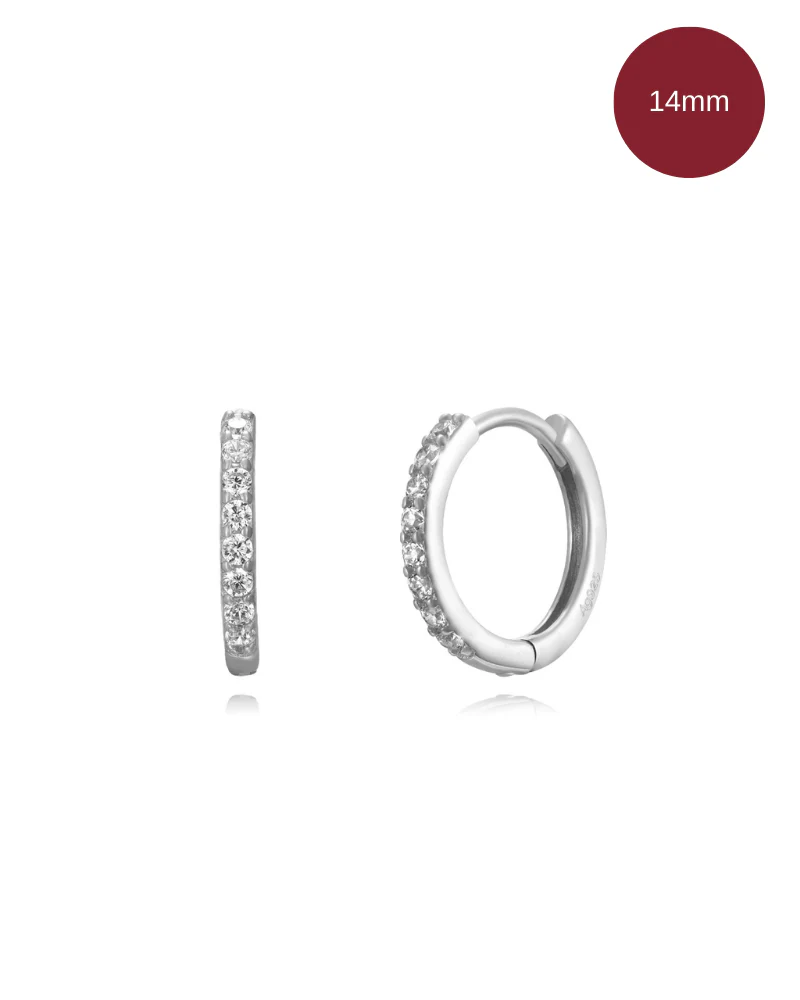 Pendientes shine slim Silver - Image 3