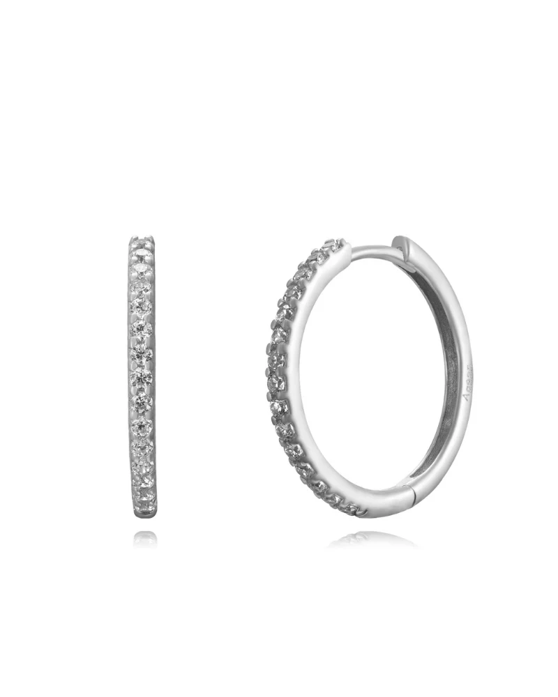 Pendientes shine slim Silver - Image 6