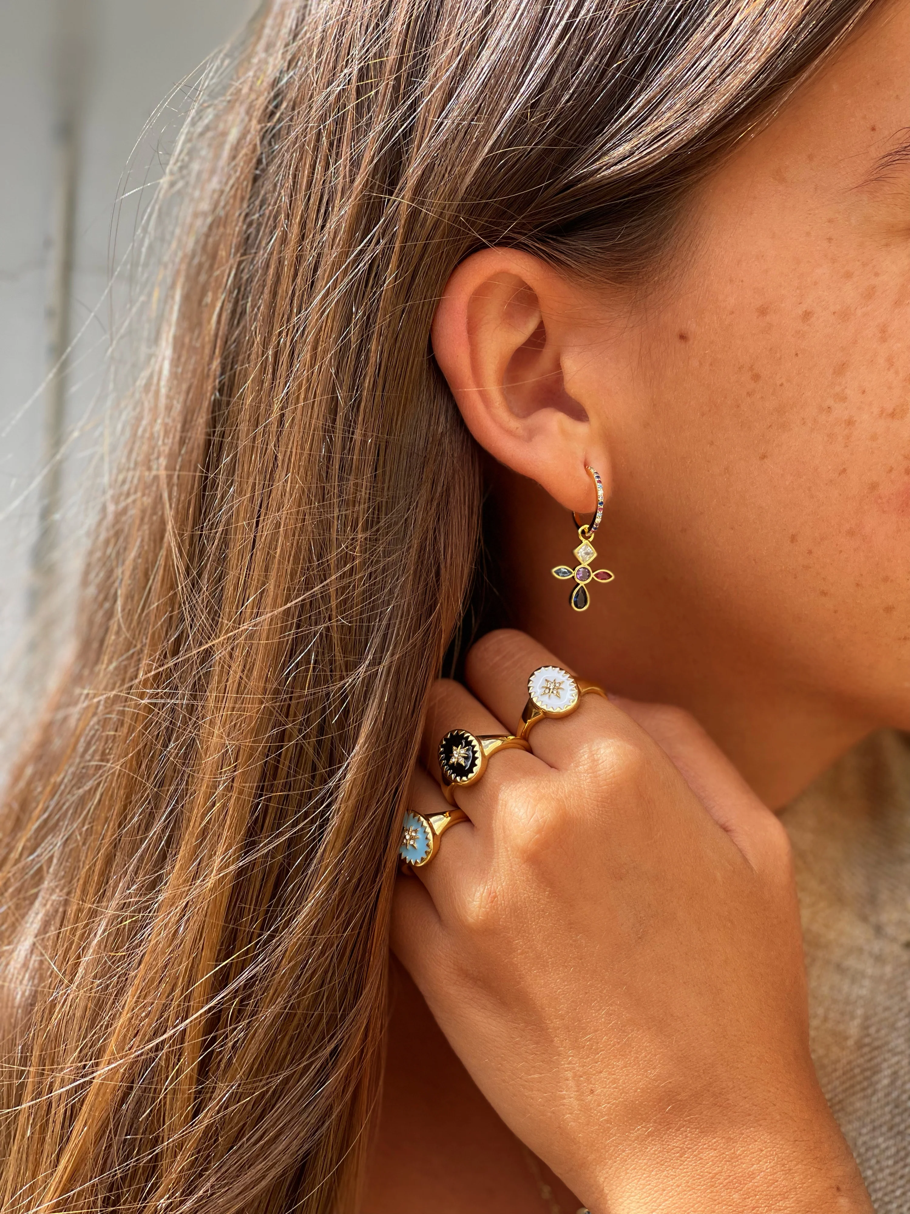 Pendientes Special Iris Cross - Image 3