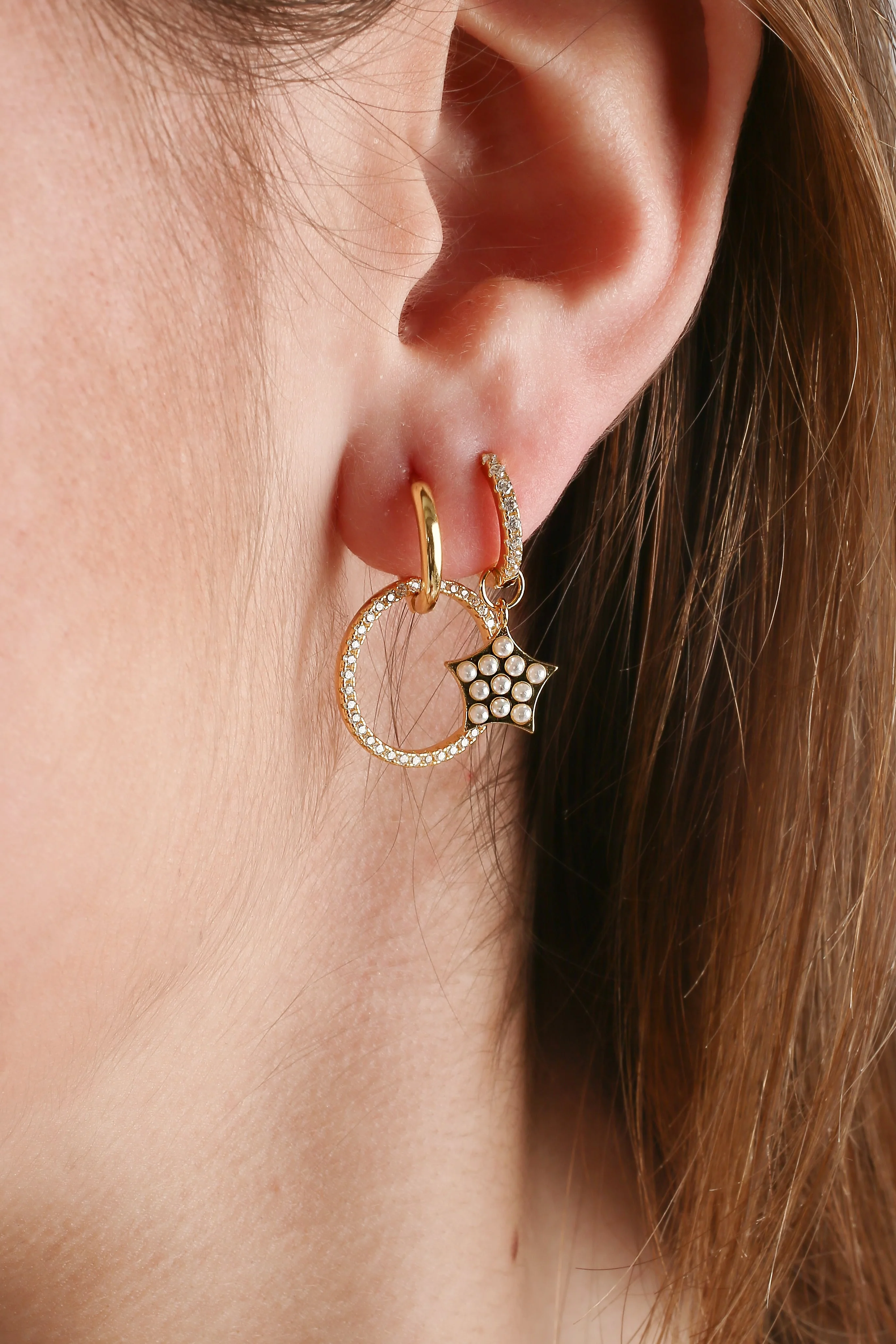 Pendientes stars classic silver - Image 2