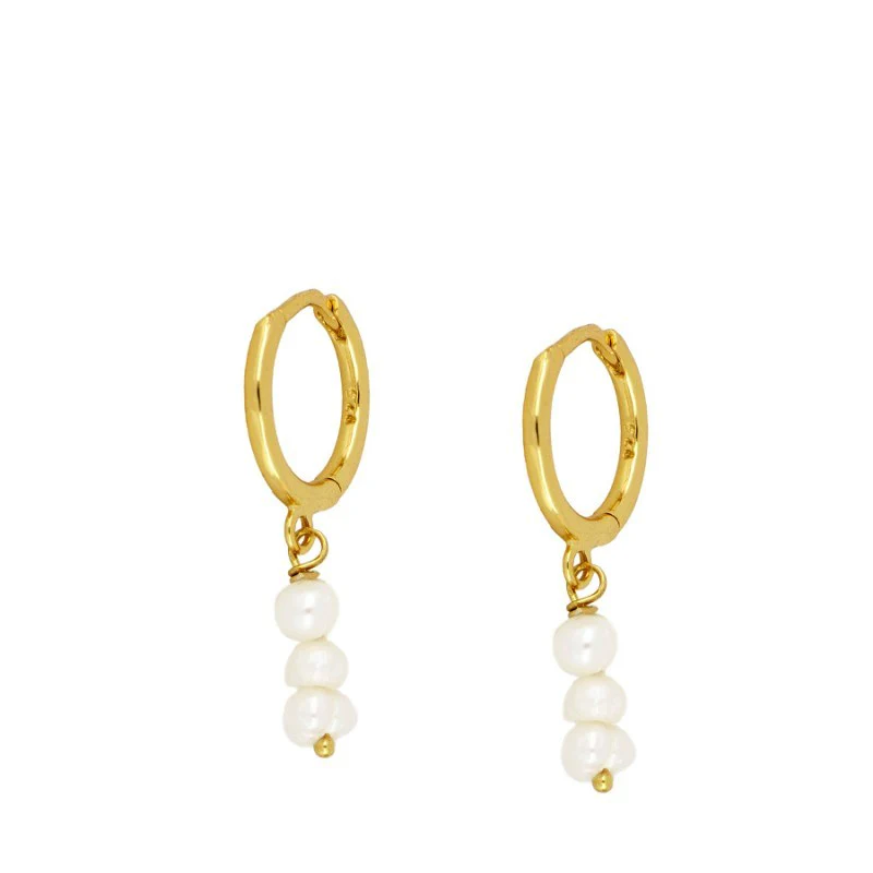 PENDIENTES TRES PERLAS