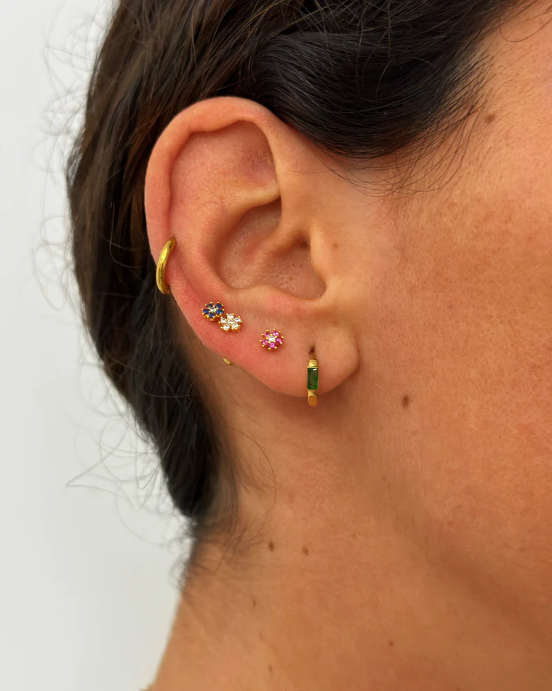 Piercing  mini flor rubí - Image 2