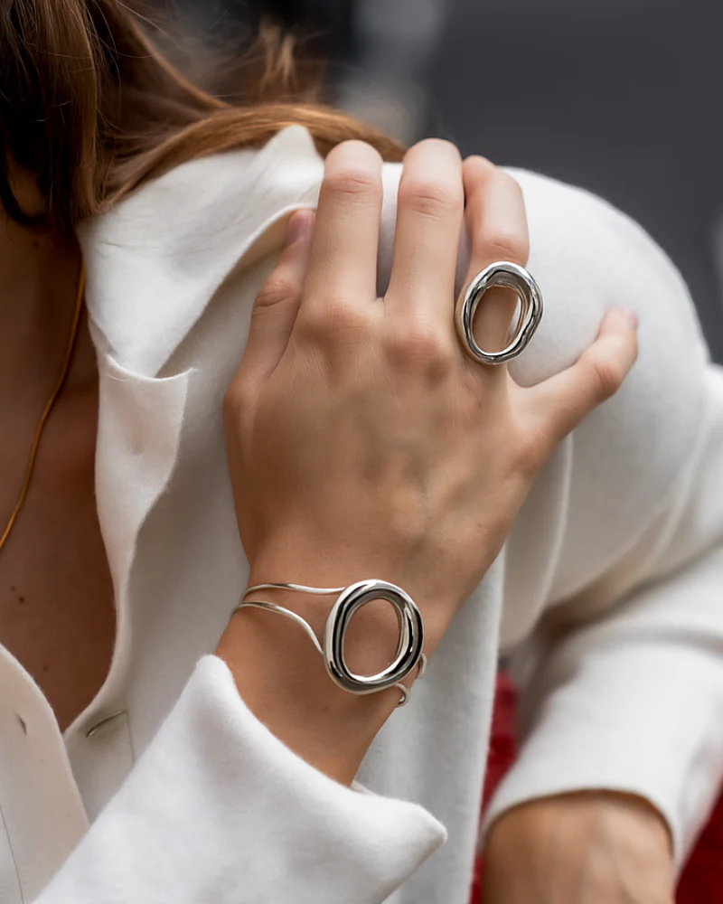 Pulsera Big Round silver - Image 2