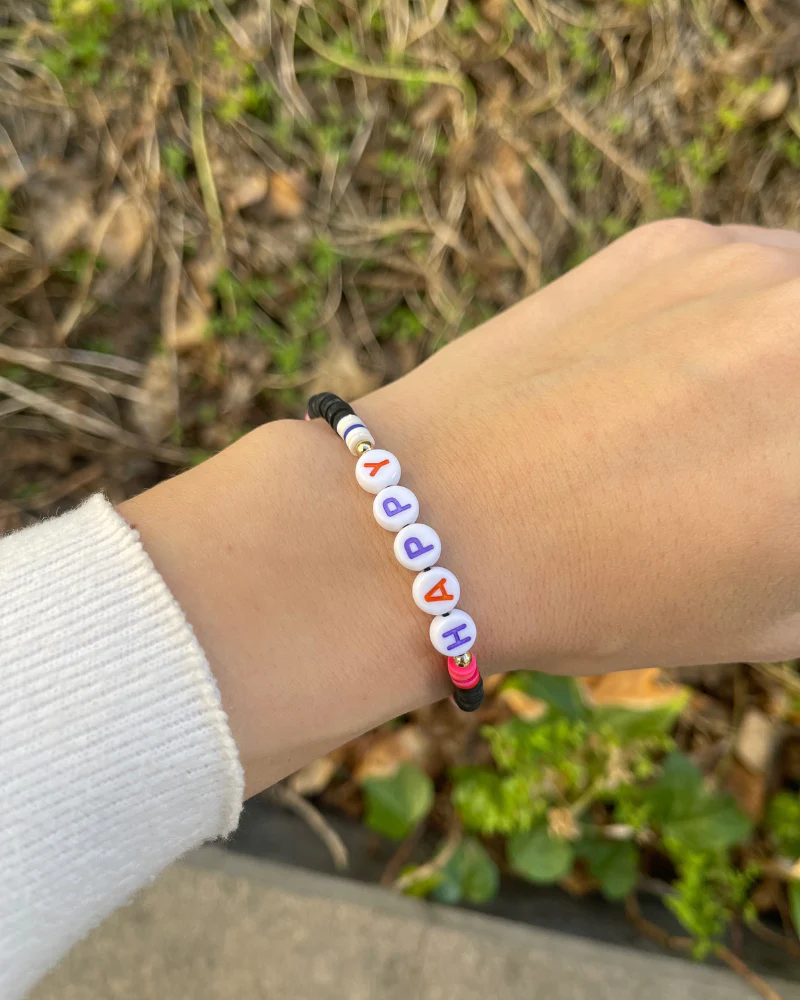 PULSERA CHILDHOOD HAPPY color negro