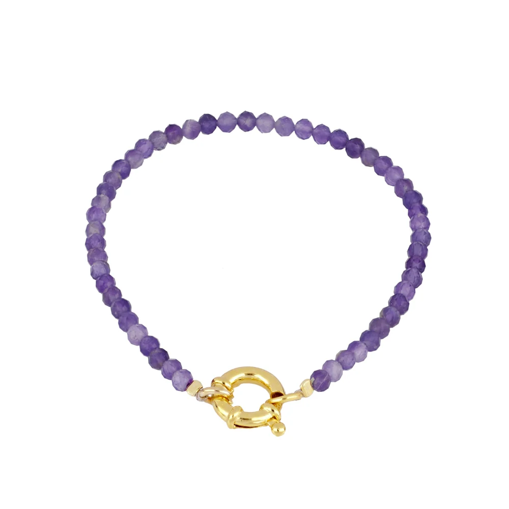 Pulsera Eternity mineral amatista