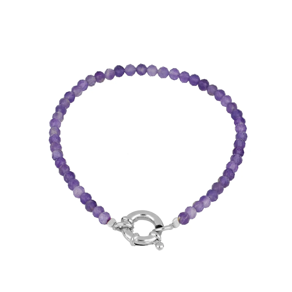 Pulsera Eternity mineral amatista - Image 2