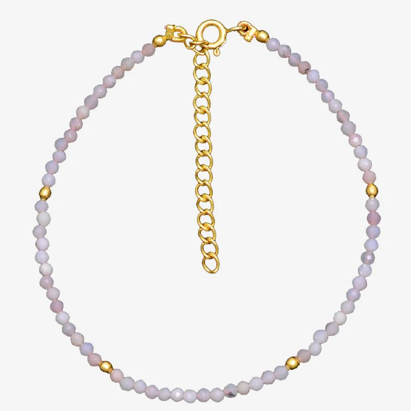 Pulsera mineral ópalo rosa