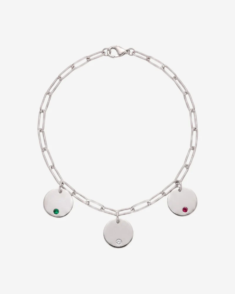 Pulsera Personalizada Plaquitas circonita - Image 3