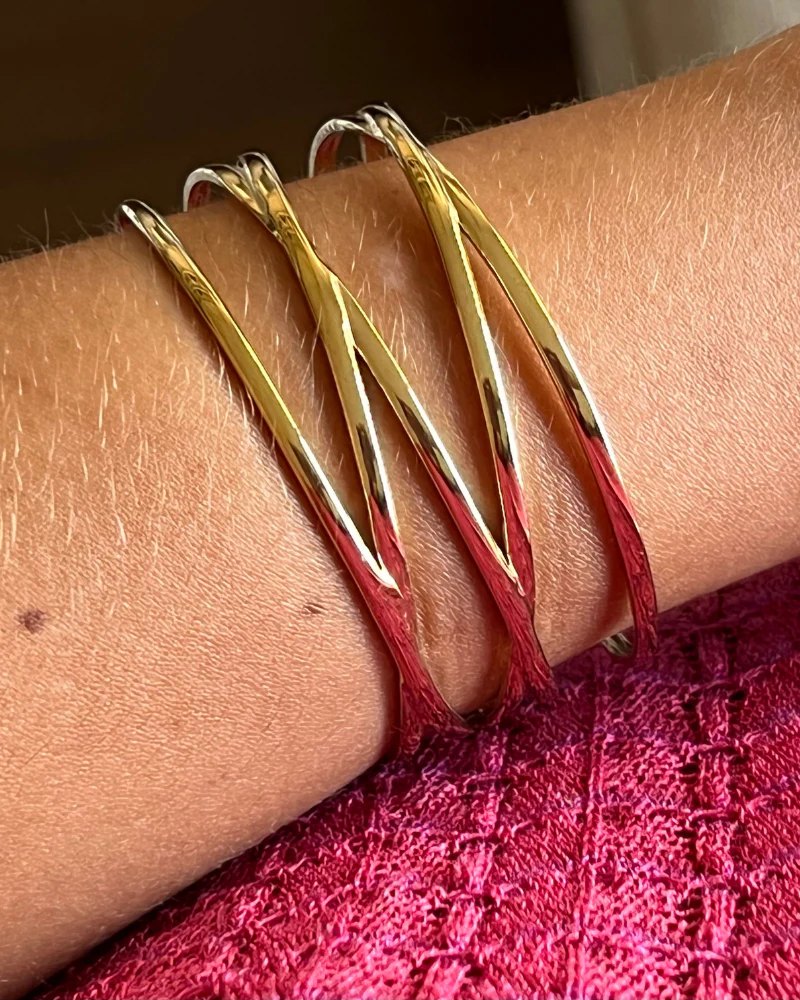 Pulsera quadruple acero