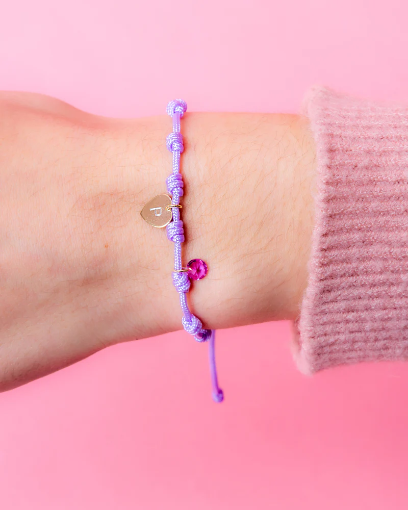 Pulsera recuerdos con charm corazón grabado - Image 3