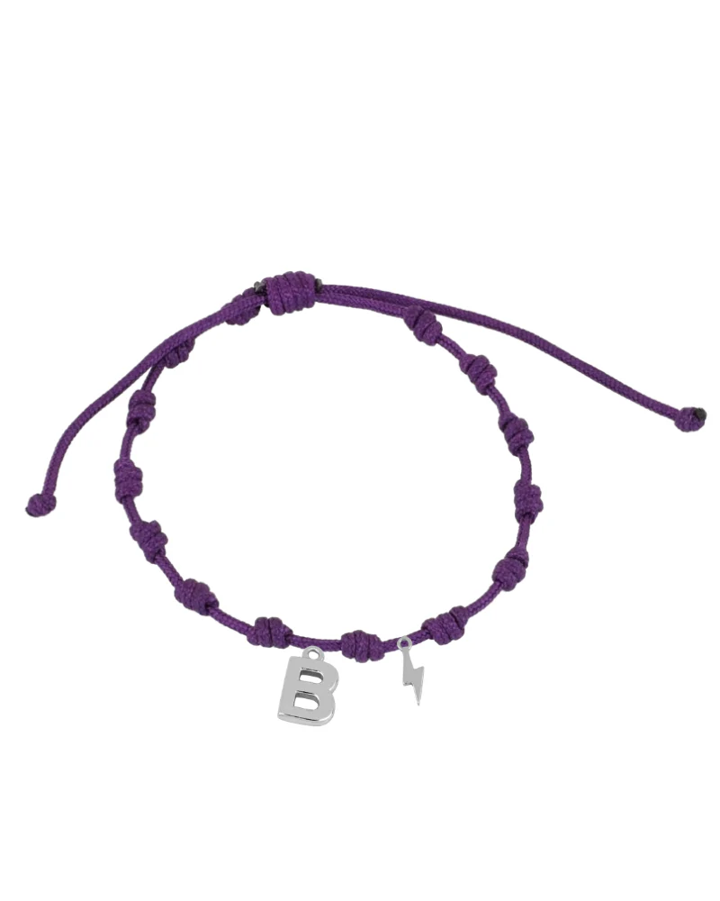 Pulsera recuerdos Inicial Power Lila oscuro - Image 2