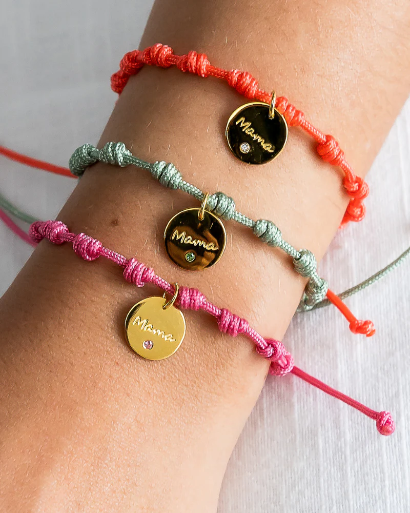 Pulsera recuerdos Mamá circonita