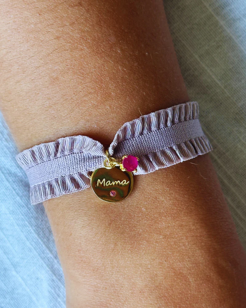 Pulsera rizo Mamá Pink
