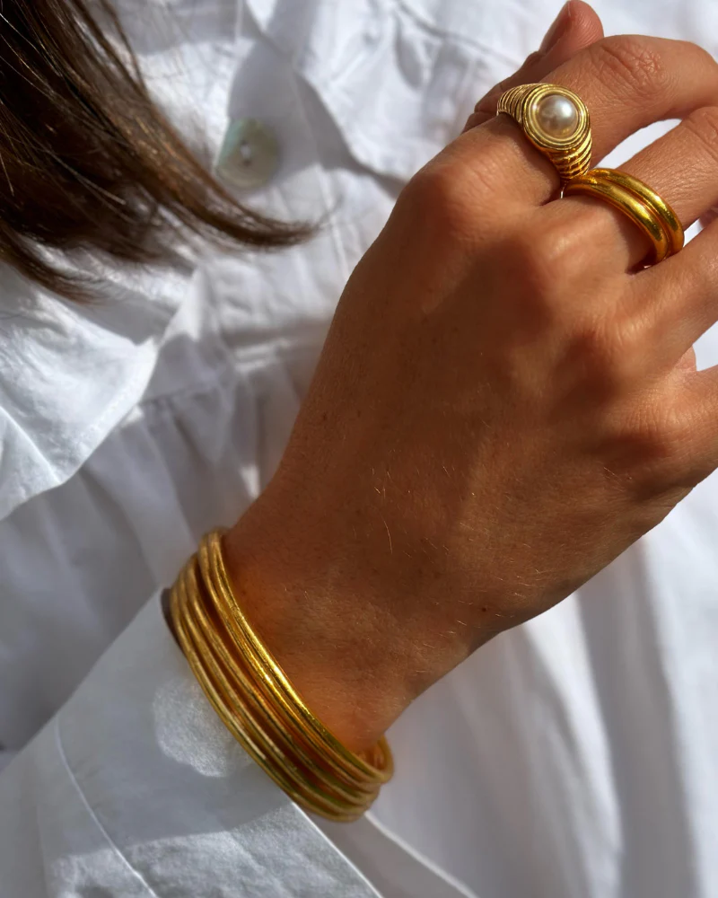 Pulseras Pan de Oro finas - Image 3