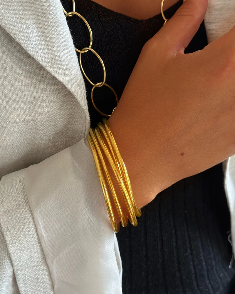 Pulseras Pan de Oro finas - Image 5