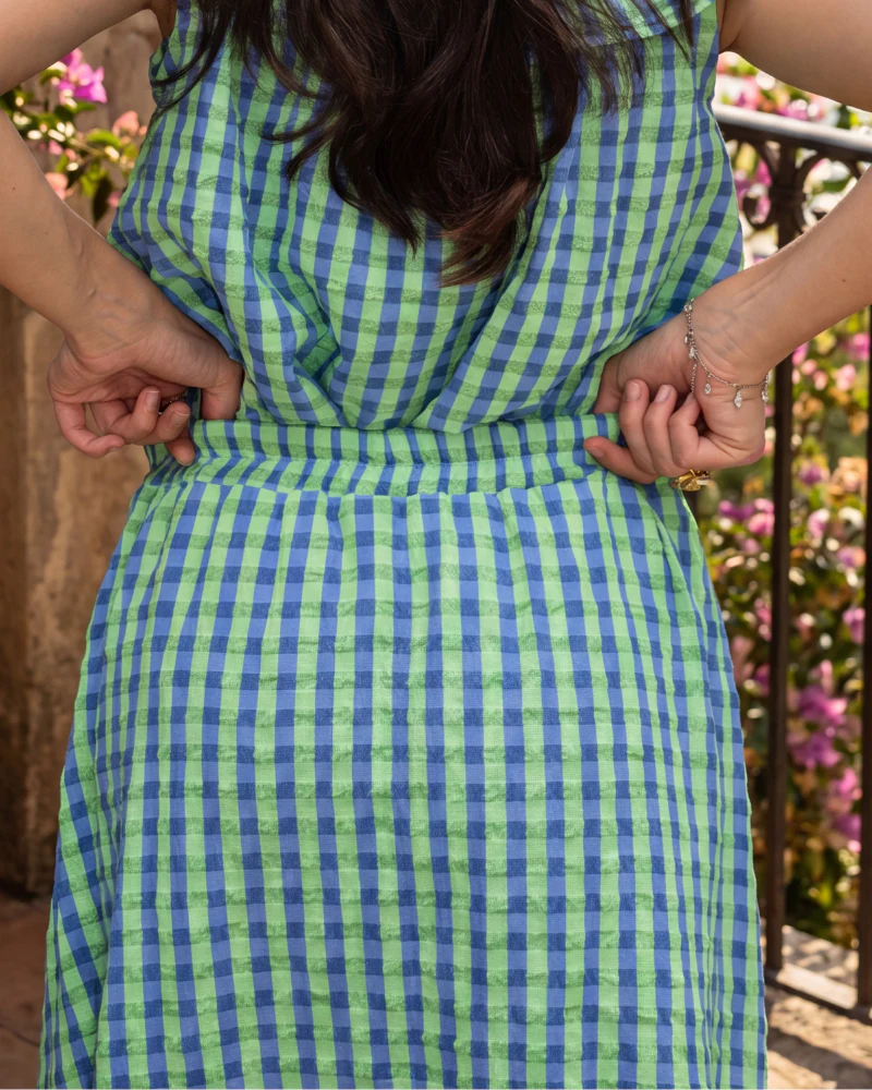 Falda Martha Azul y Verde - Image 5